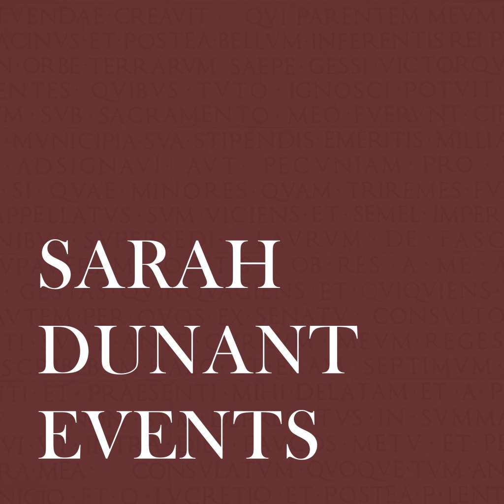 Sarah Dunant Events